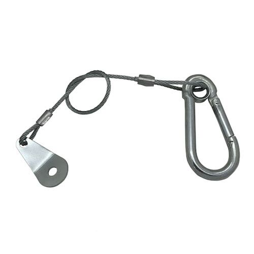 10mm BZP Spring Snap Hook with Retaining Wire Trailer Body Fitting