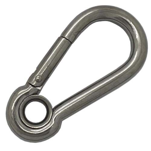 Double snap hook - stainless steel, 105 mm