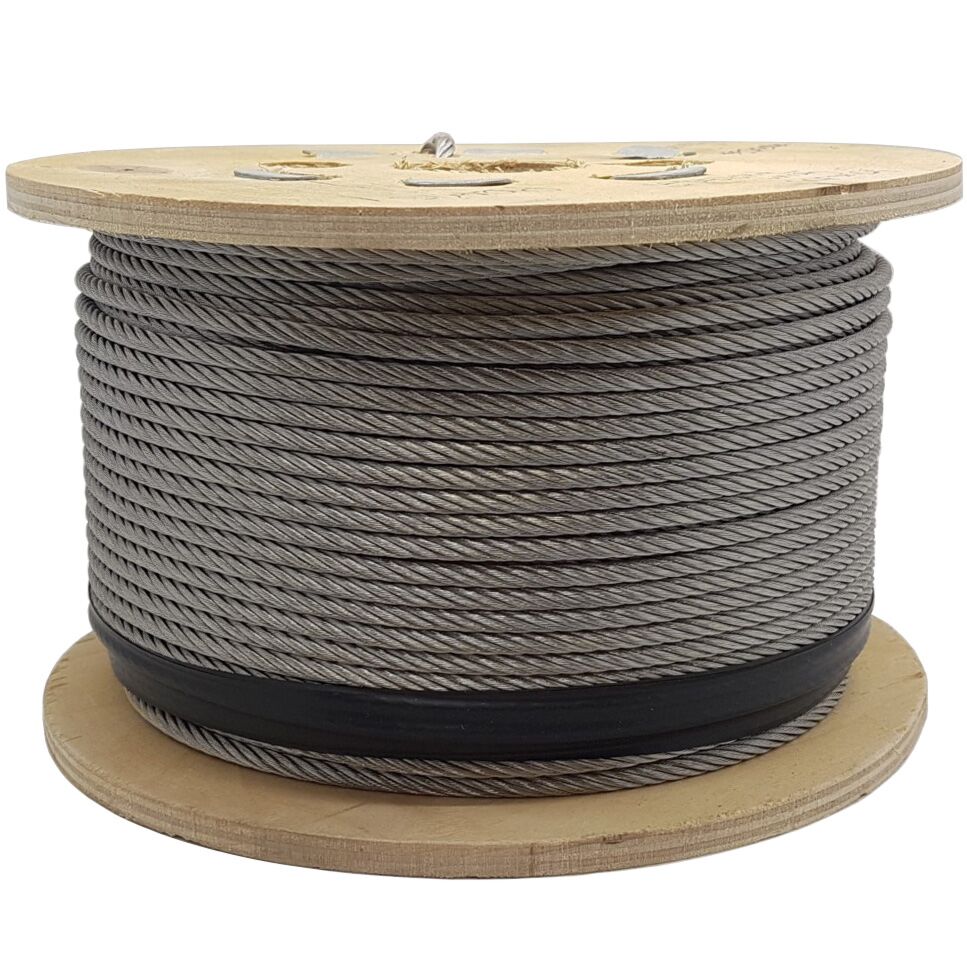 1x19 Stainless Steel Wire Rope - 100 Meter Reels