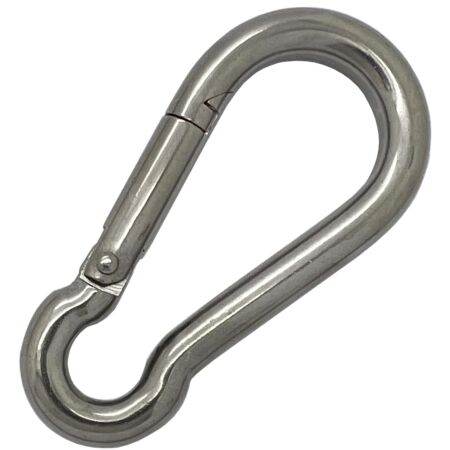 6mm x 60mm Stainless Steel Snap Hook | Carbine Snap Hooks