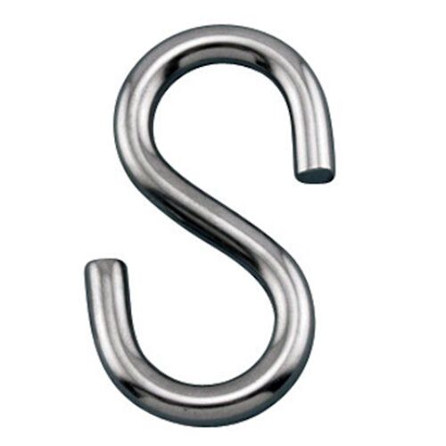 9.5mm x 100mm Stainless Steel S Hook - GS Products